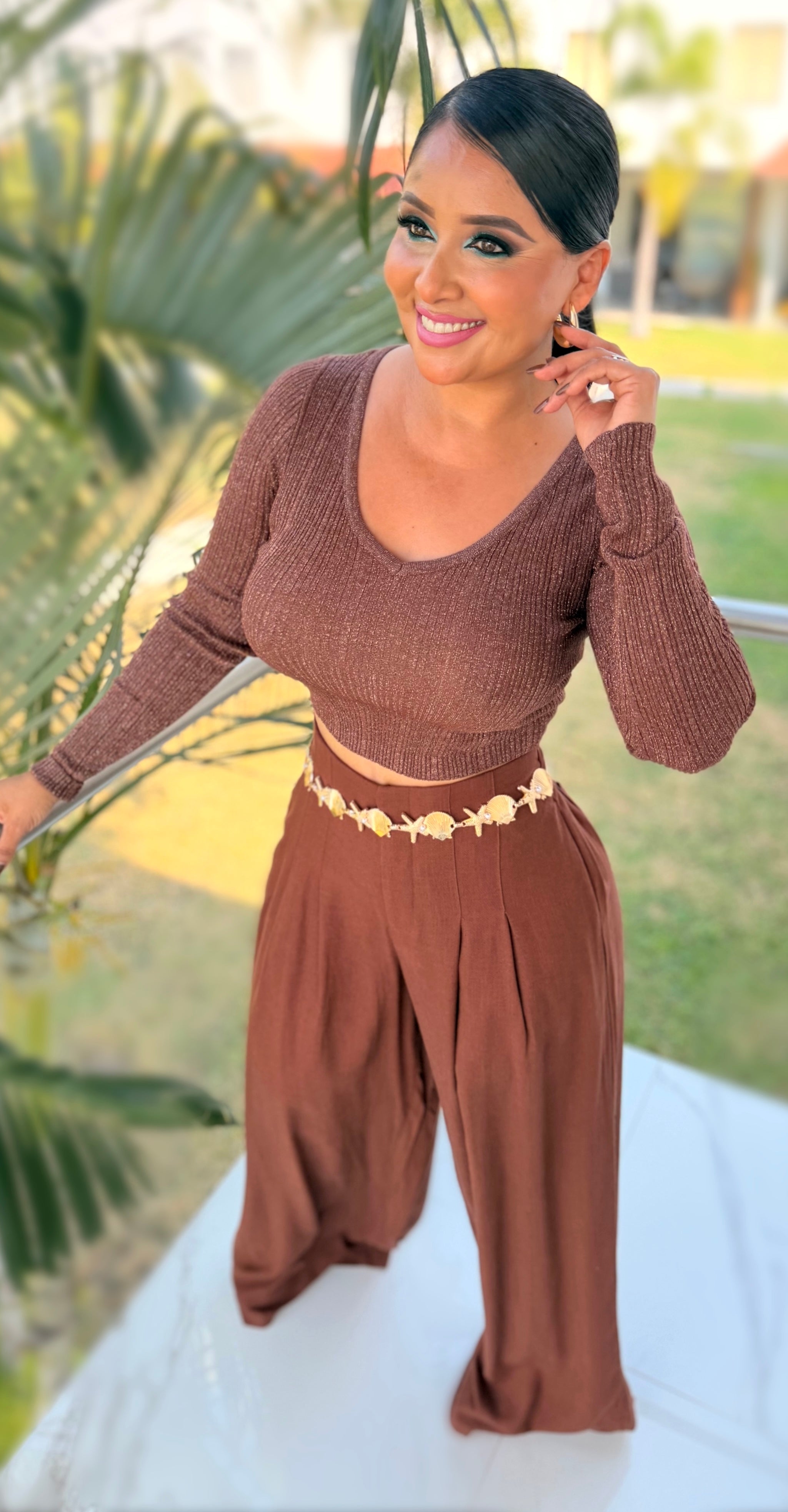 Coordinado Elegancia Moca ￼