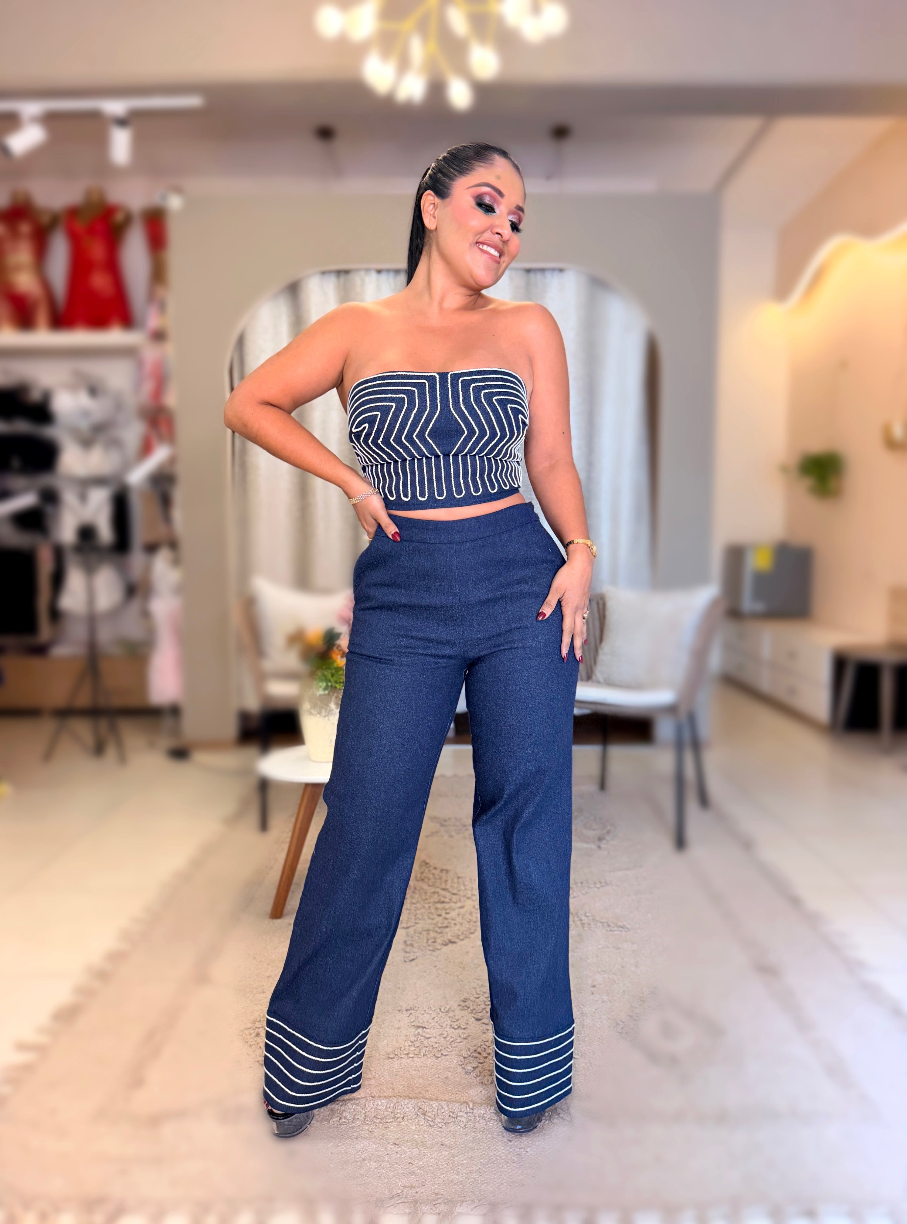 Set mezclilla