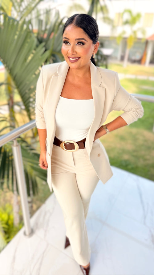 blazer color beige