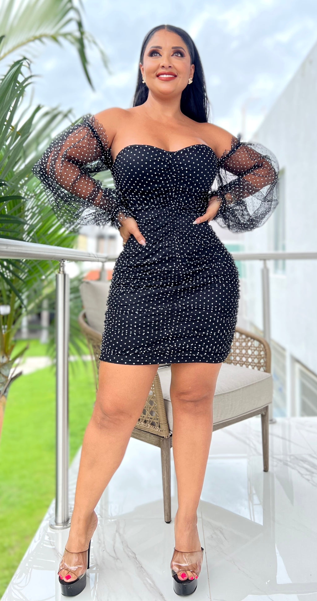 Vestido Elegancia en puntos