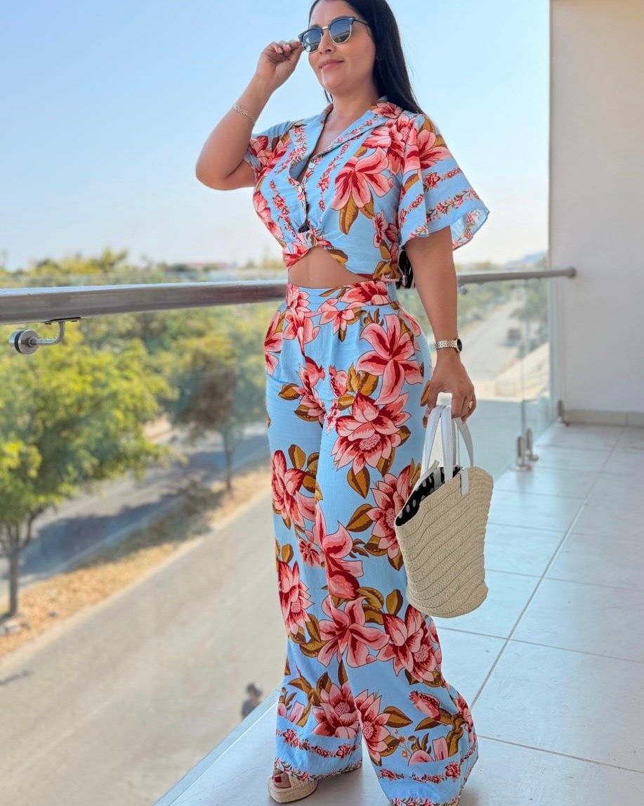 Coordinado floreado