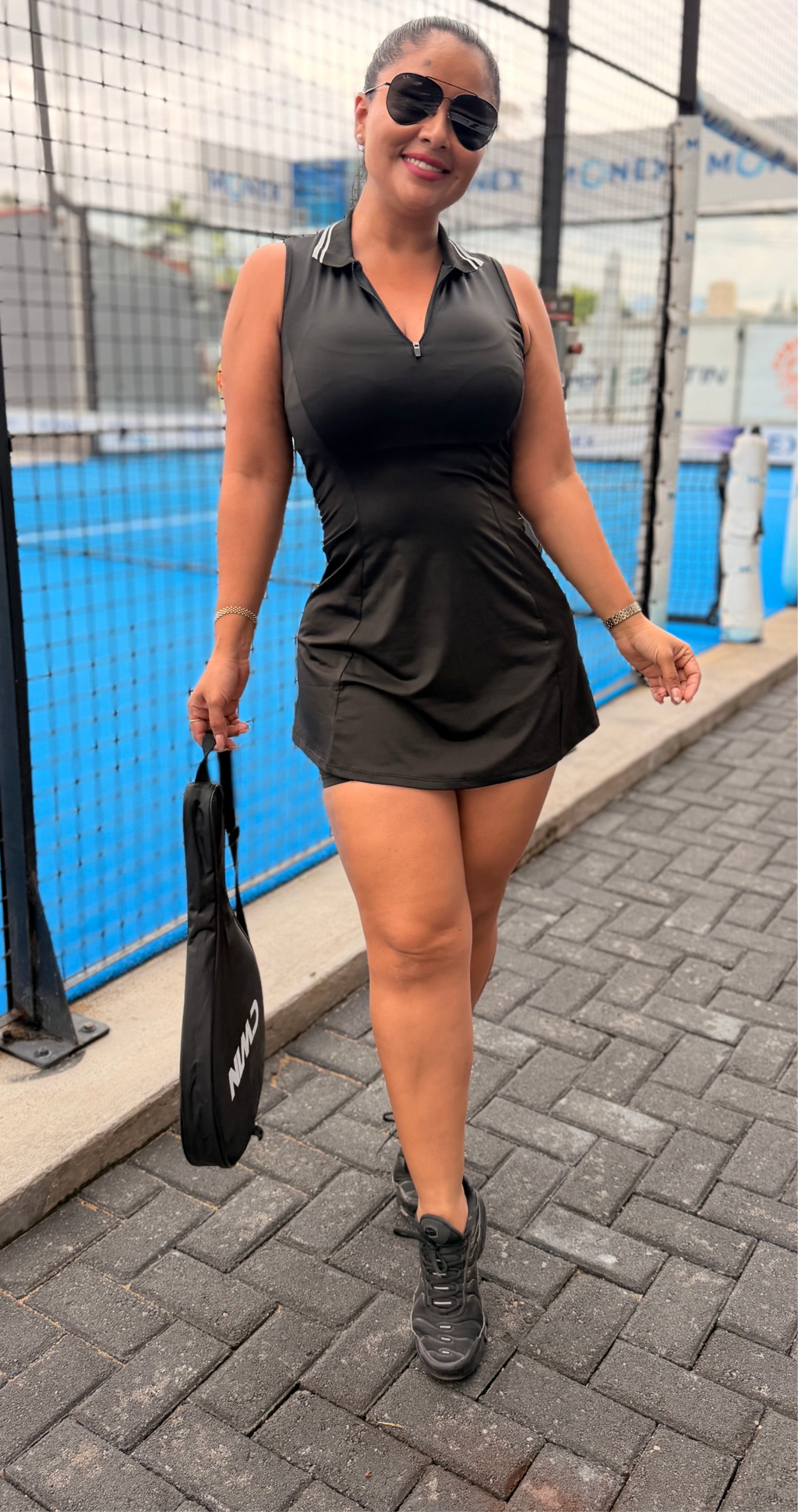 Conjunto deportivo Rosita y negro glow