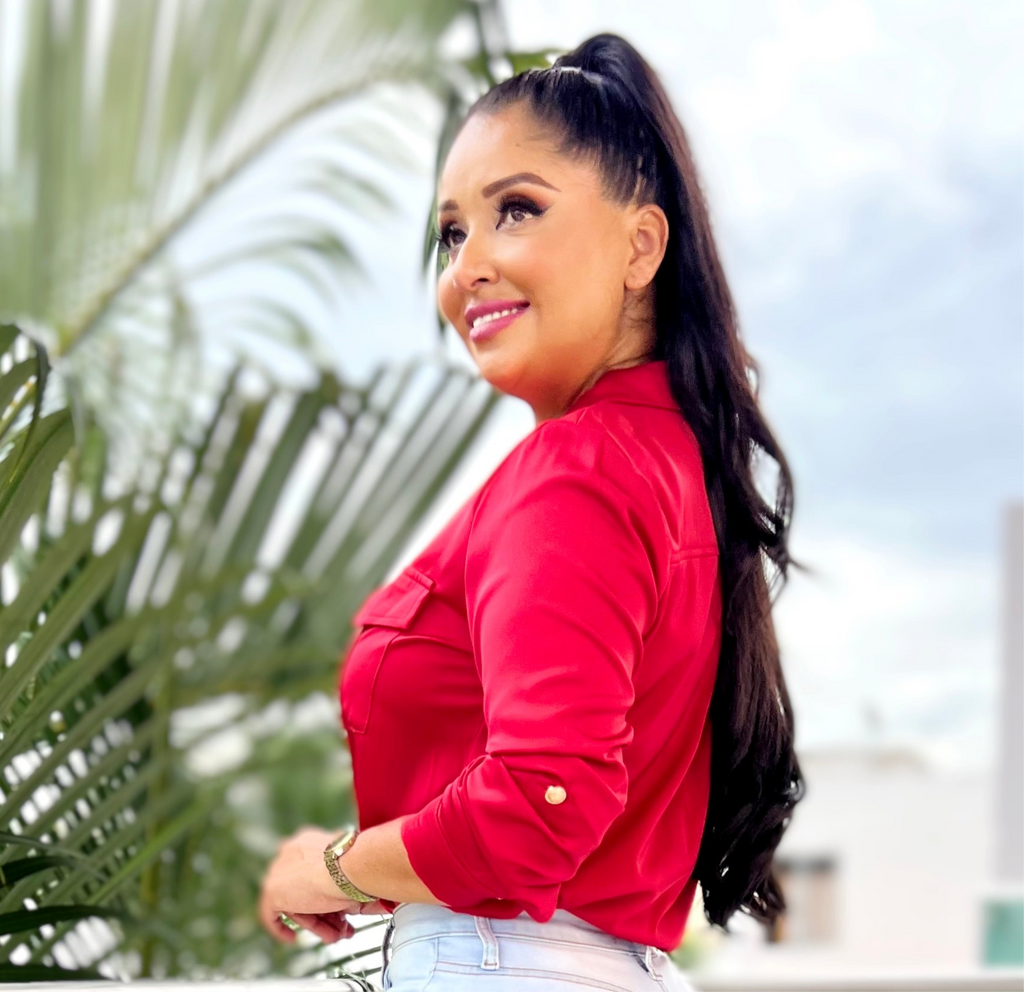 Blusa Roja sencilla