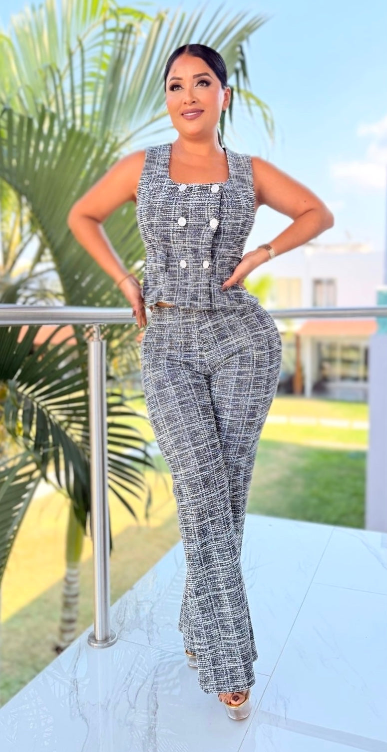 Conjunto Tejido negro